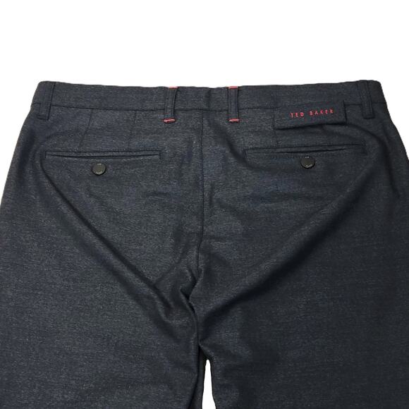 Ted Baker Golf Men's Chino Athletic Active Pants‎ Size 32R Dark Blue Gray - Picture 4 of 13